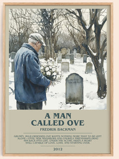A Man Called Ove Bookish Wall Art by Fredrik Backman