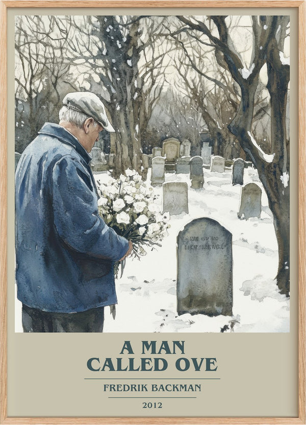 A Man Called Ove Book Cover Poster by Fredrik Backman