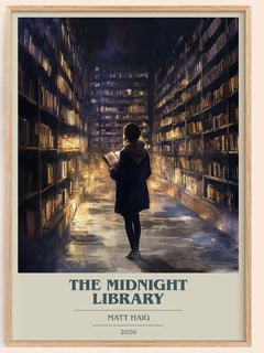 The Midnight Library Book Cover Poster by Matt Haig