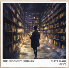 The Midnight Library Literary Art Print by Matt Haig