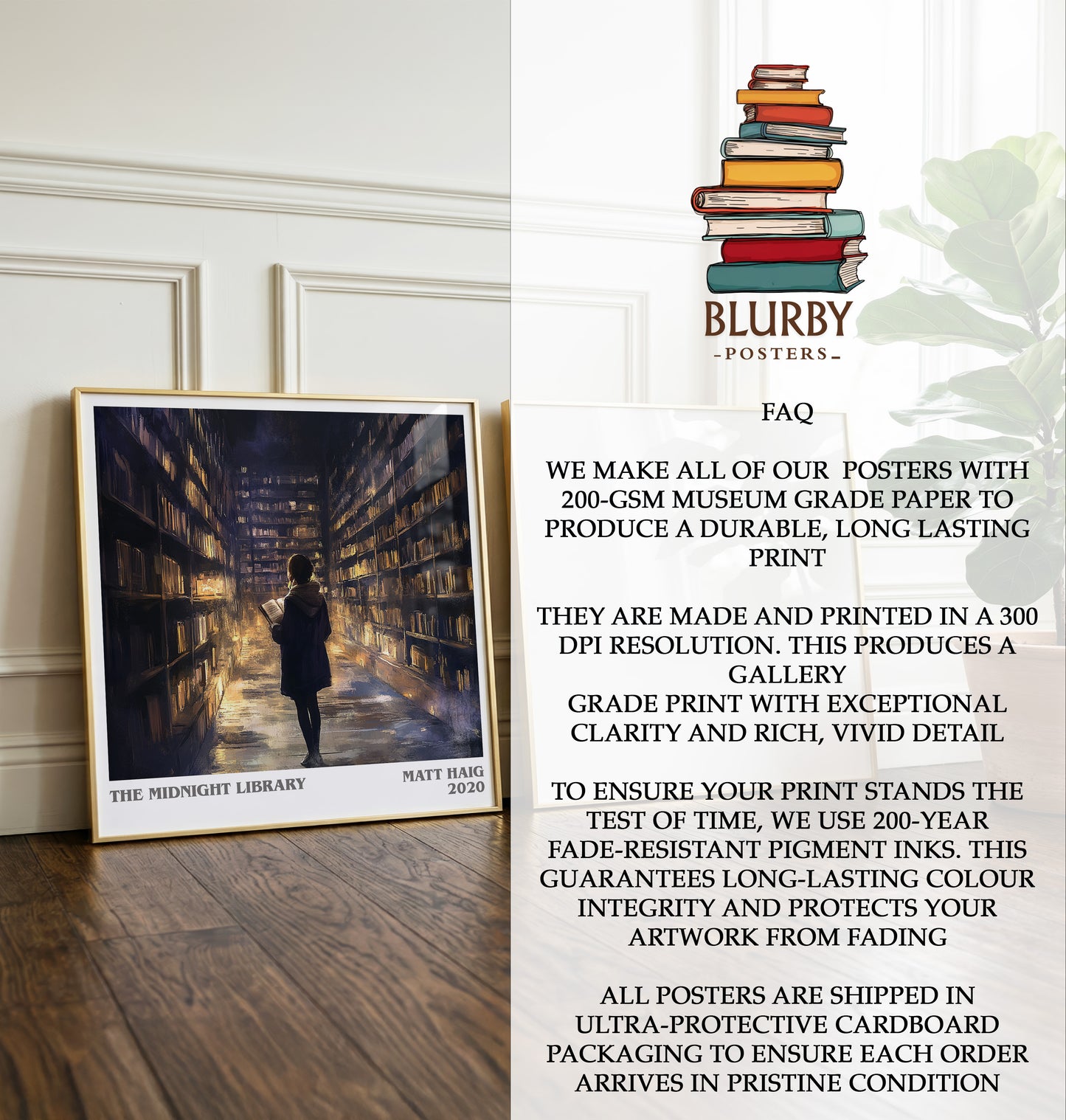 The Midnight Library Literary Art Print by Matt Haig