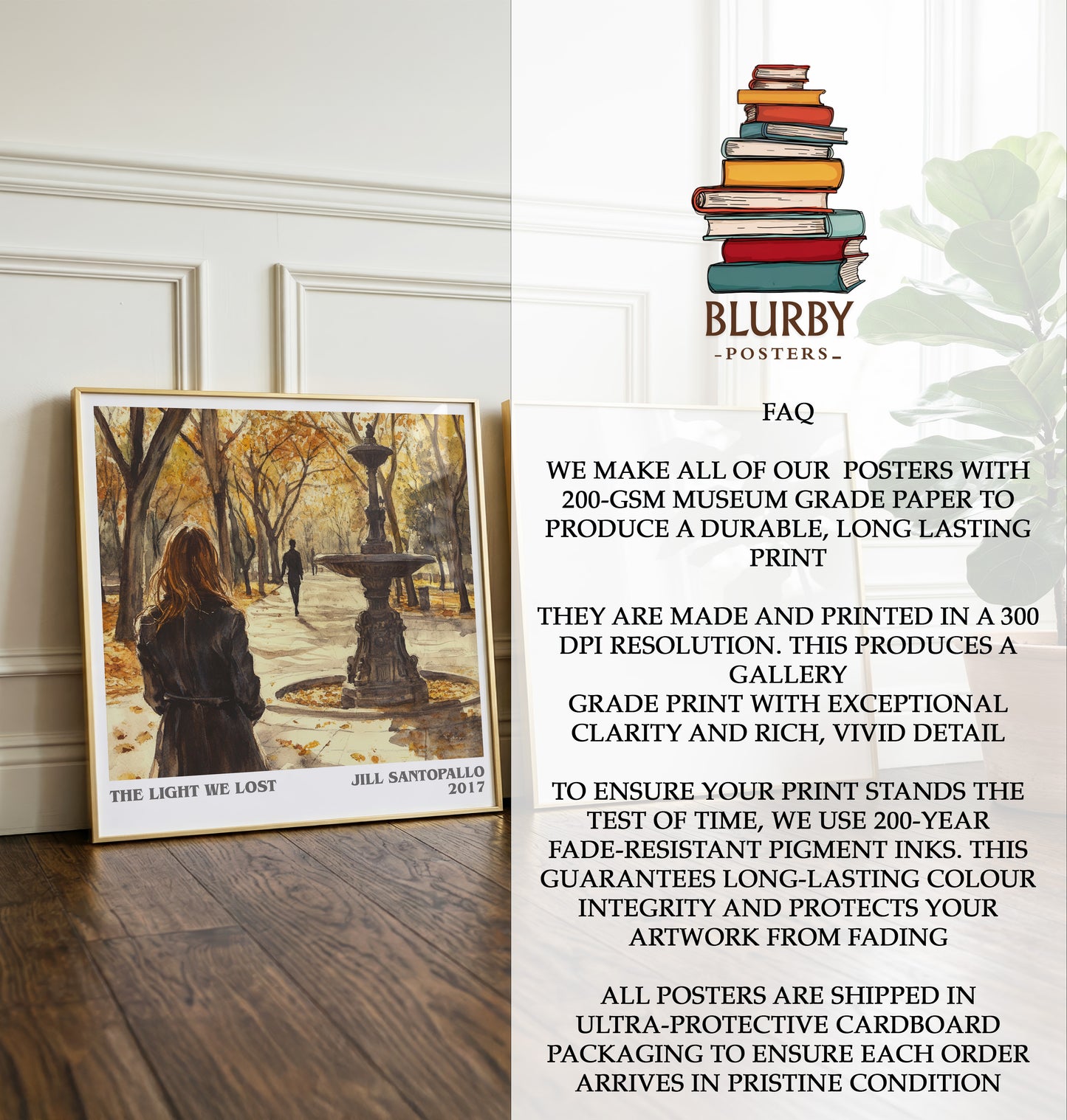 The Light We Lost Literary Art Print by Jill Santopallo