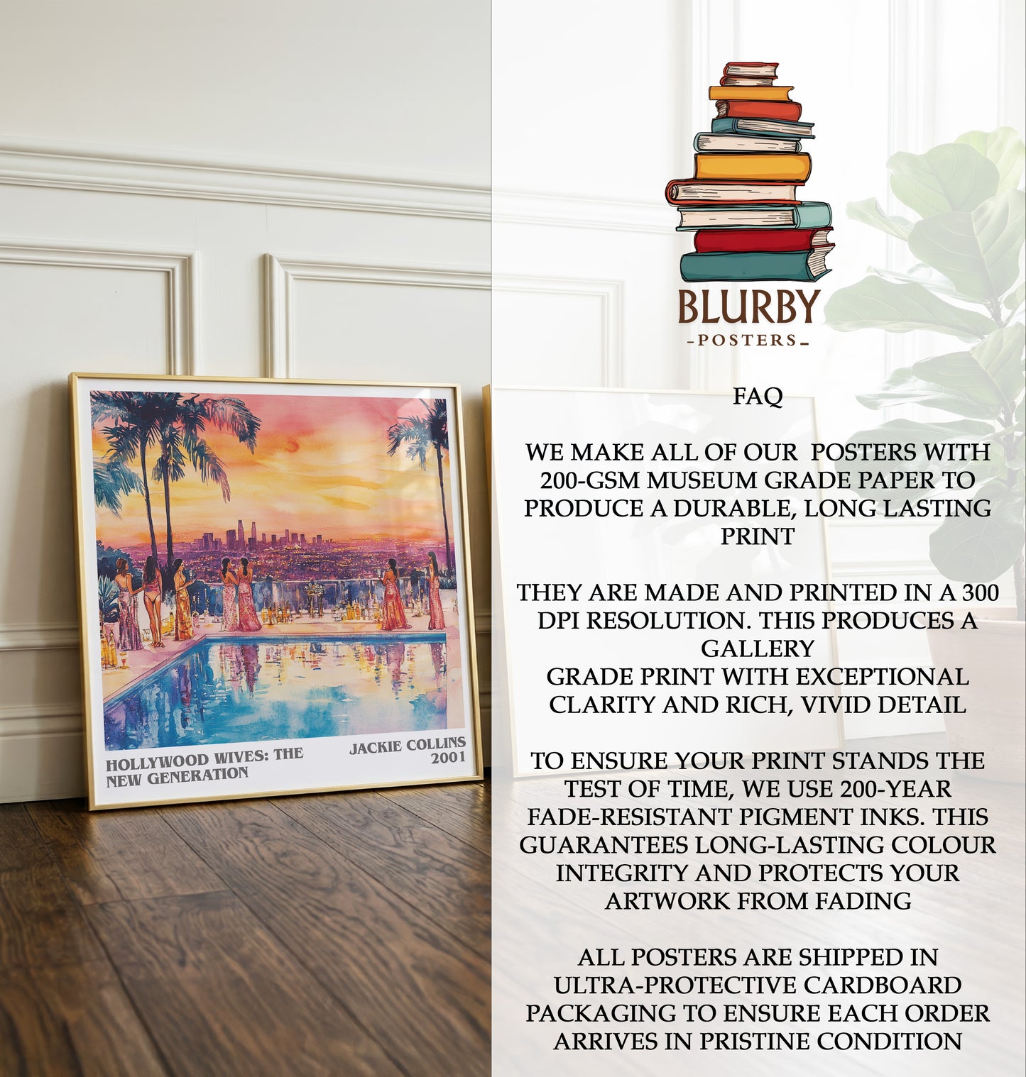 Hollywood Wives: The New Generation Literary Art Print by J. Collins