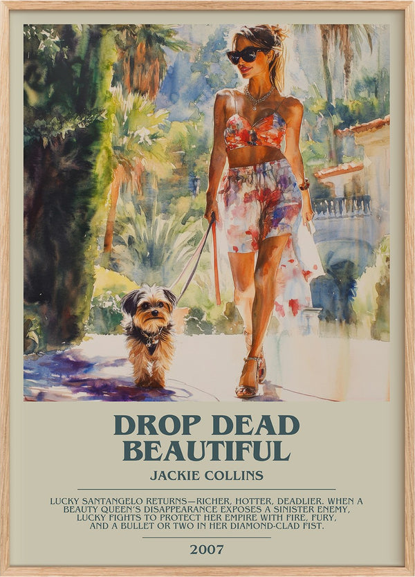 Drop Dead Beautiful Bookish Wall Art by Jackie Collins