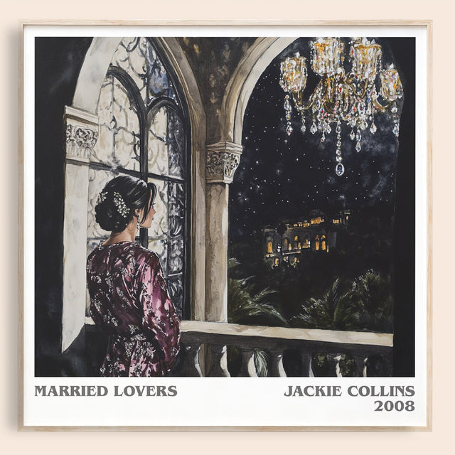 Married Lovers Literary Art Print by Jackie Collins