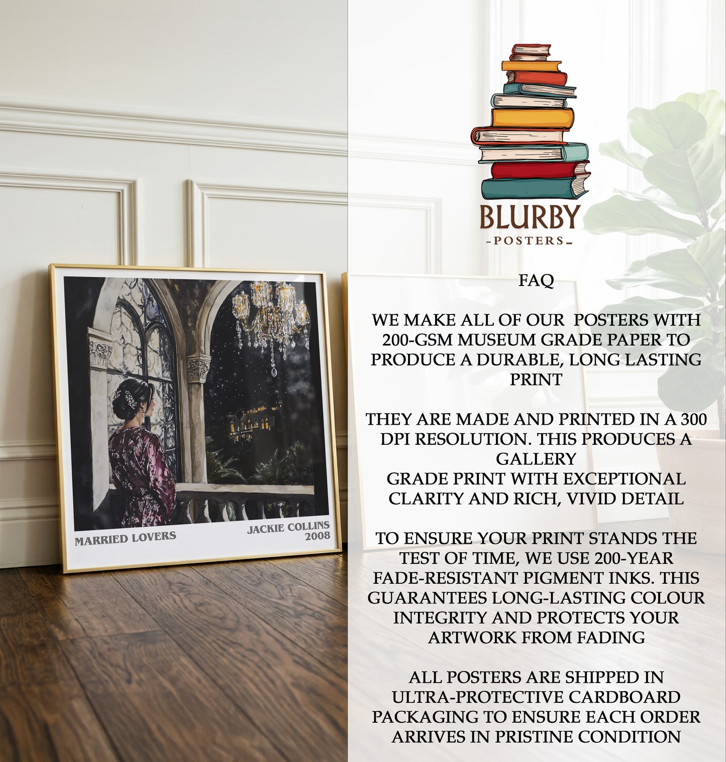 Married Lovers Literary Art Print by Jackie Collins