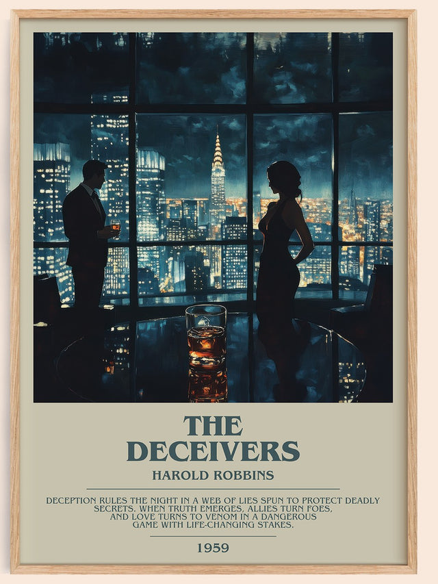 The Deceivers Bookish Wall Art by Harold Robbins