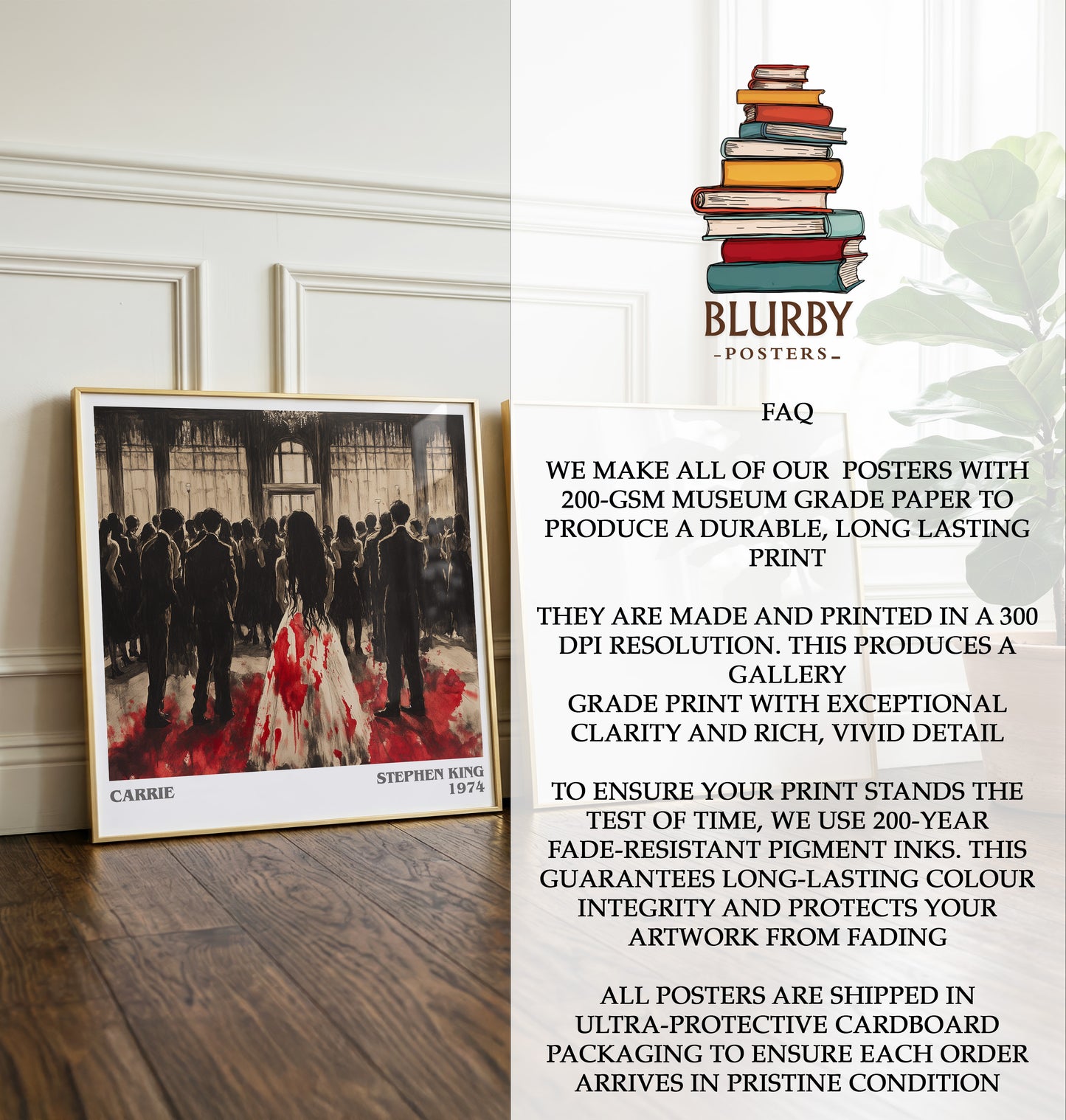 Carrie Literary Art Print by Stephen King