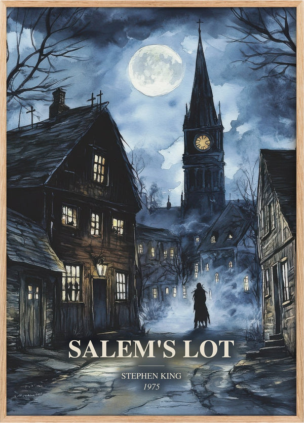 Salem's Lot Book Watercolour Illustration by Stephen King