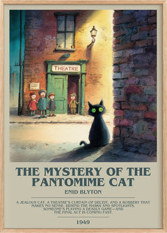 The Mystery of the Pantomime Cat Bookish Wall Art by Enid Blyton