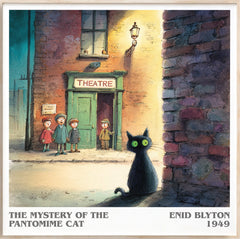 The Mystery of the Pantomime Cat Literary Art Print by Enid Blyton