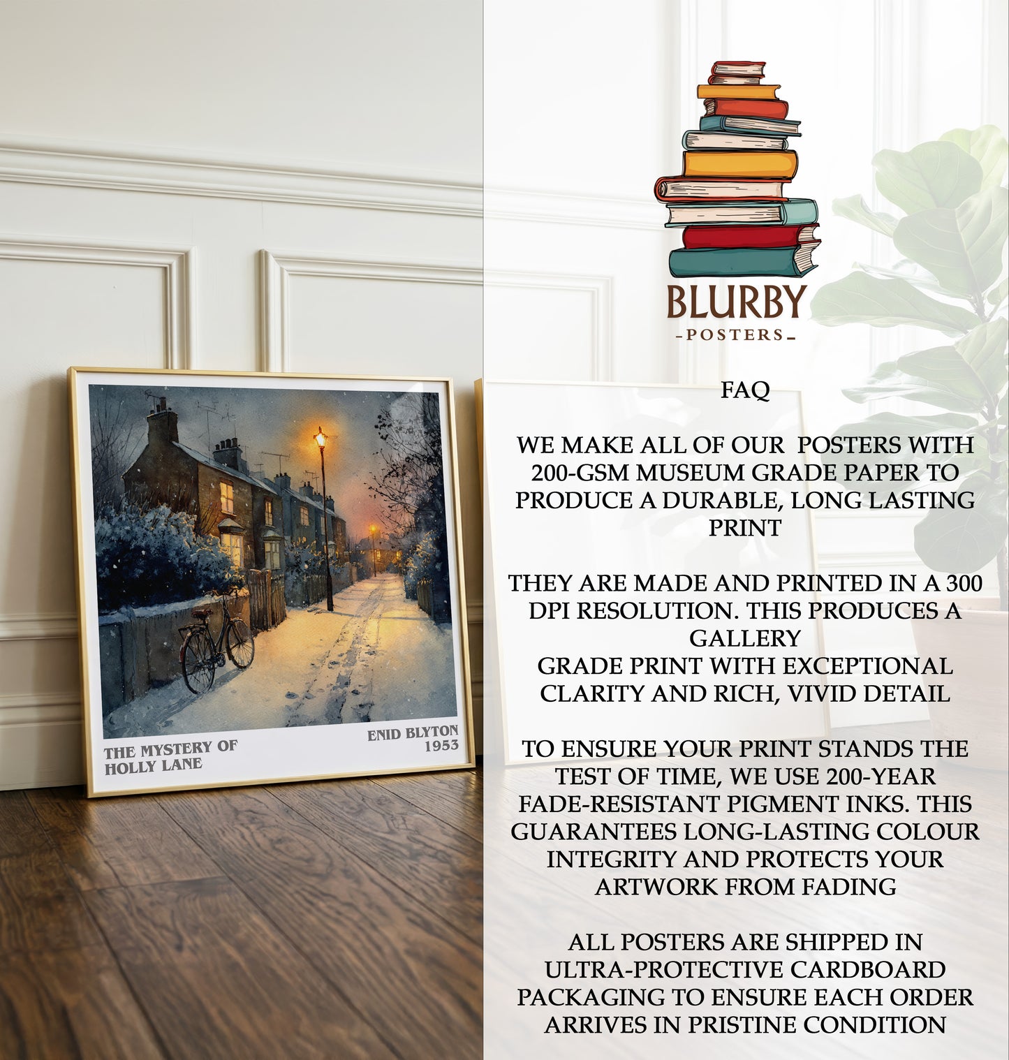 The Mystery of Holly Lane Literary Art Print by Enid Blyton