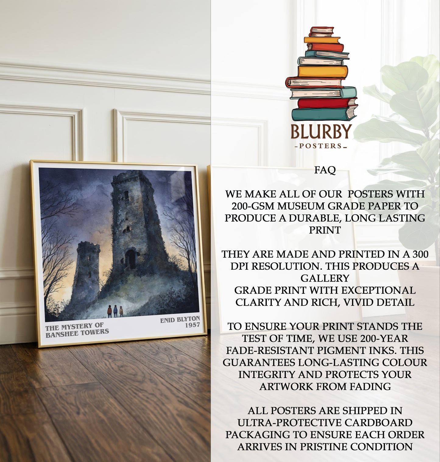 The Mystery Of Banshee Towers Literary Art Print by Enid Blyton