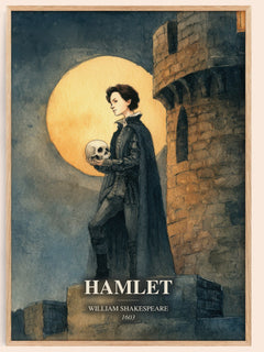 Hamlet Book Watercolour Illustration by William Shakespeare
