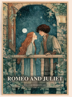Romeo And Juliet Book Watercolour Illustration by William Shakespeare