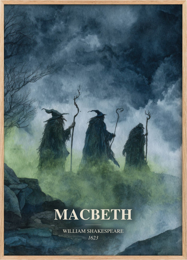 Macbeth Book Watercolour Illustration by William Shakespeare