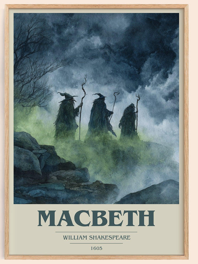 Macbeth Book Cover Poster by William Shakespeare