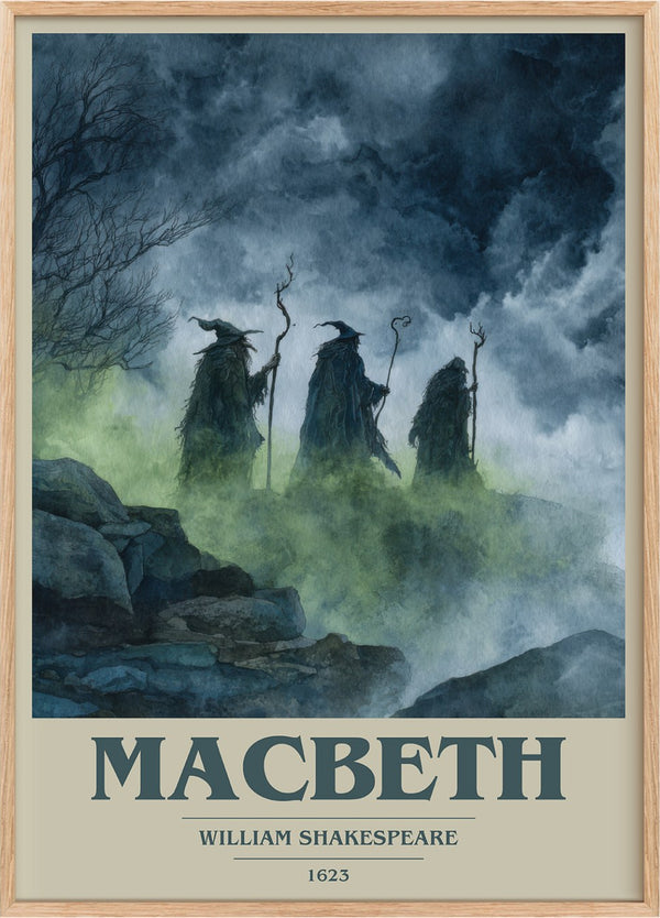 Macbeth Book Cover Poster by William Shakespeare