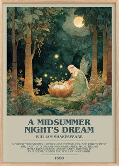 A Midsummer Night's Dream Bookish Wall Art by William Shakespeare