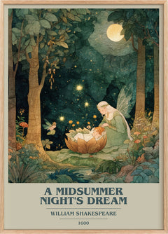 A Midsummer Night's Dream Book Cover Poster by William Shakespeare
