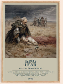 King Lear Bookish Wall Art by William Shakespeare