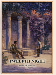 Twelfth Night Book Watercolour Illustration by William Shakespeare