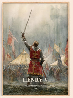 Henry V Book Watercolour Illustration by William Shakespeare