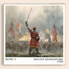 Henry V Literary Art Print by William Shakespeare