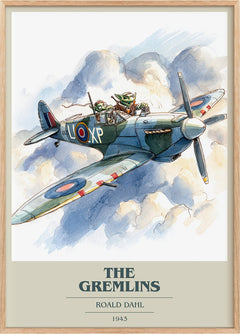 The Gremlins Book Cover Poster by Roald Dahl
