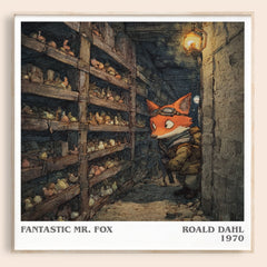 Fantastic Mr. Fox Literary Art Print by Roald Dahl
