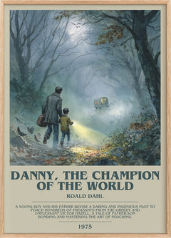 Danny, The Champion Of The World Bookish Wall Art by Roald Dahl