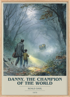 Danny, The Champion Of The World Book Cover Poster by Roald Dahl