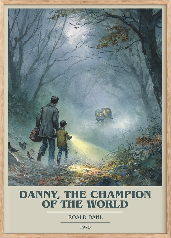 Danny, The Champion Of The World Book Cover Poster by Roald Dahl
