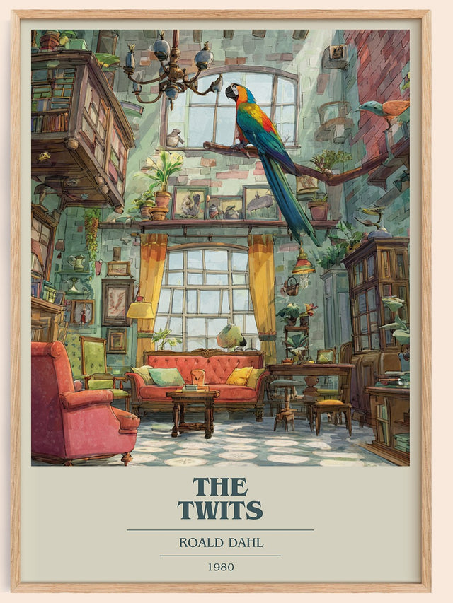 The Twits Book Cover Poster by Roald Dahl