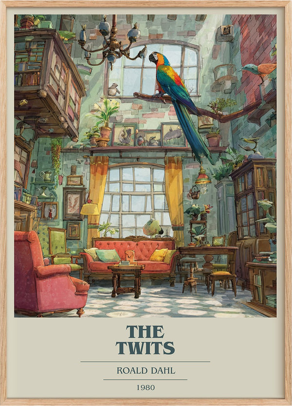 The Twits Book Cover Poster by Roald Dahl
