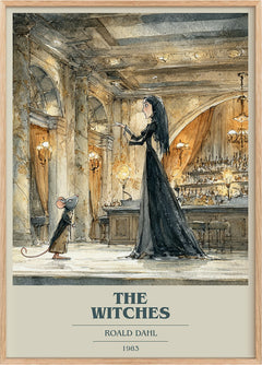 The Witches Book Cover Poster by Roald Dahl