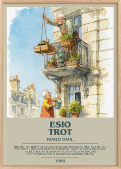 Esio Trot Bookish Wall Art by Roald Dahl