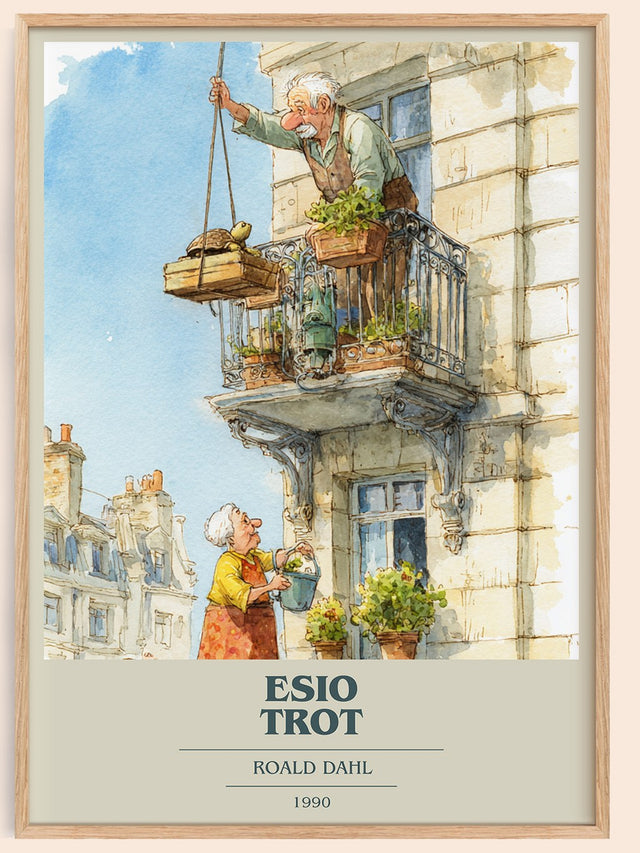 Esio Trot Book Cover Poster by Roald Dahl