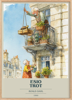 Esio Trot Book Cover Poster by Roald Dahl