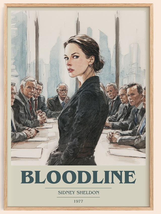 Bloodline Book Cover Poster by Sidney Sheldon