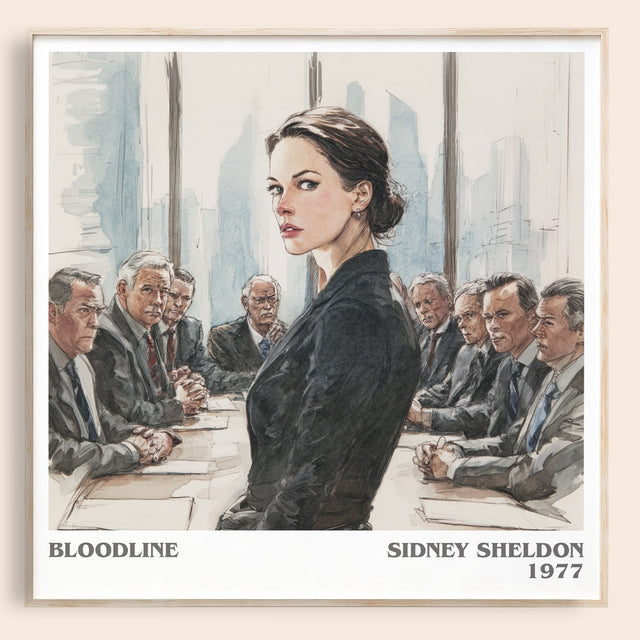 Bloodline Literary Art Print by Sidney Sheldon