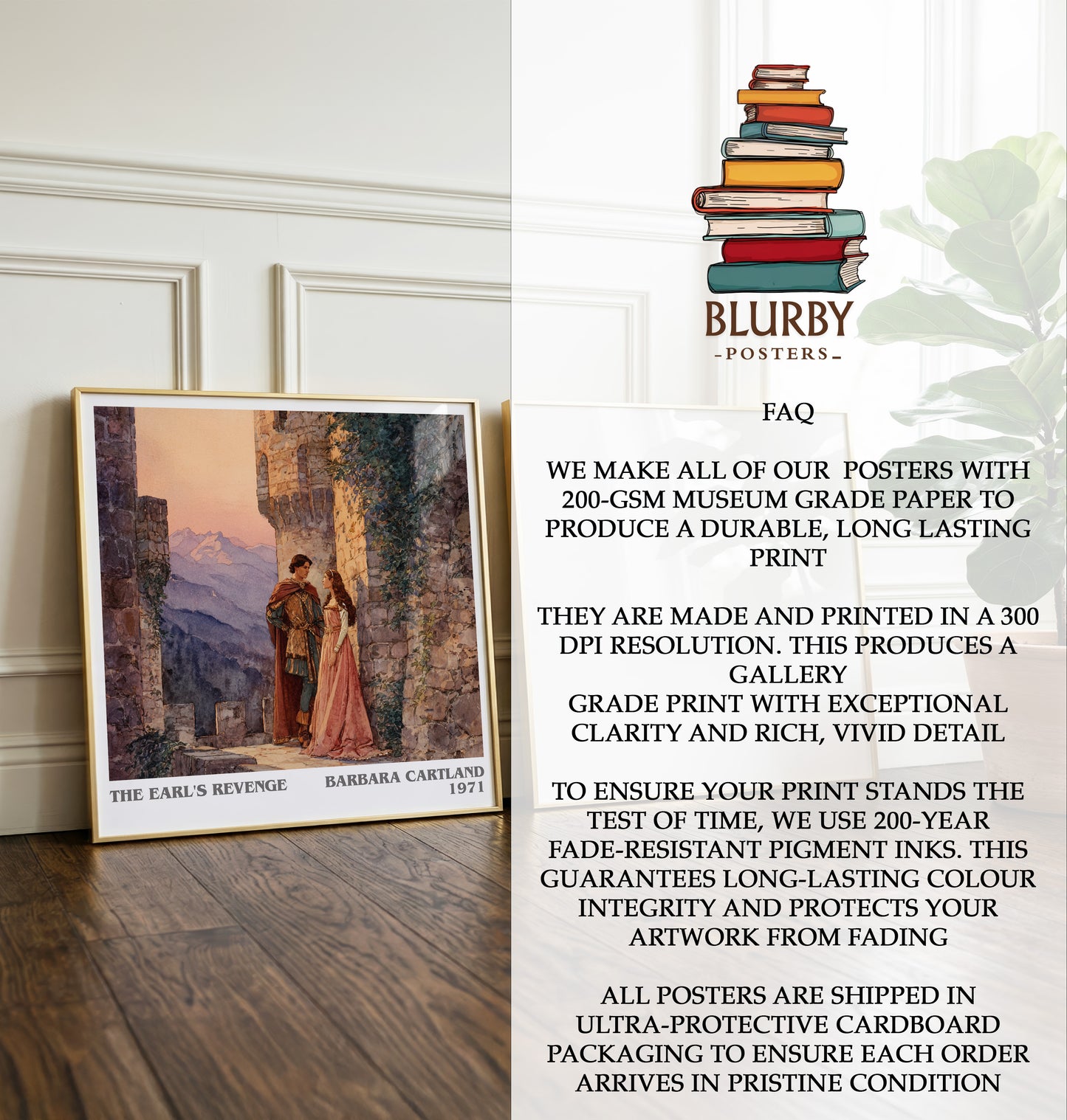The Earl's Revenge Literary Art Print by Barbara Cartland