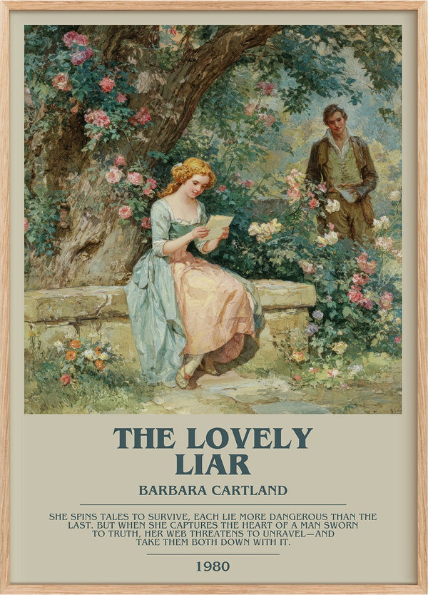 The Lovely Liar Bookish Wall Art by Barbara Cartland