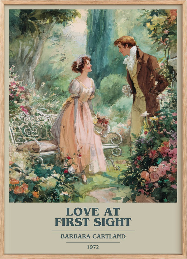 Love at First Sight Book Cover Poster by Barbara Cartland