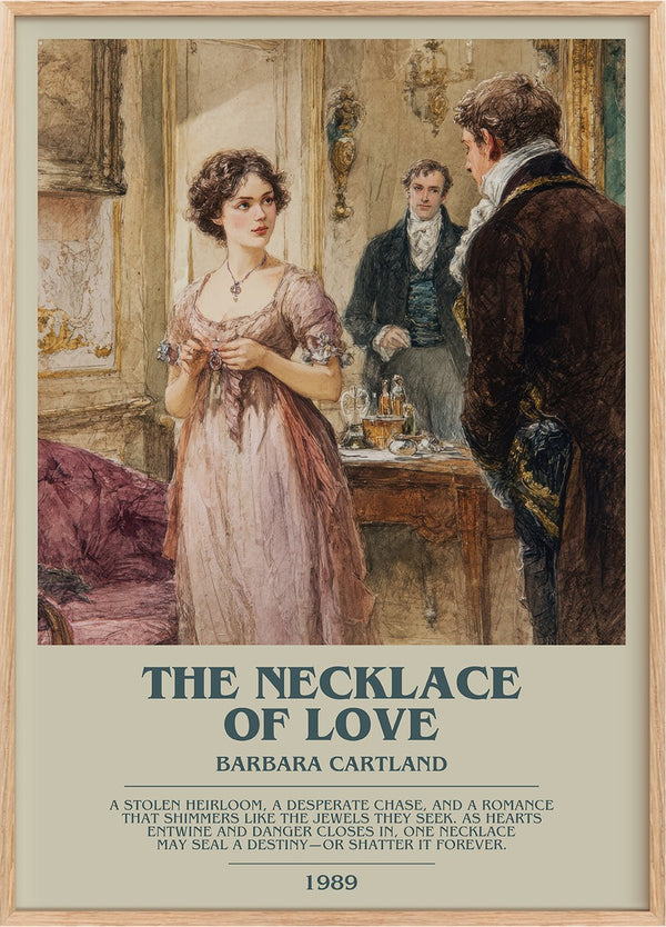 The Necklace of Love Bookish Wall Art by Barbara Cartland