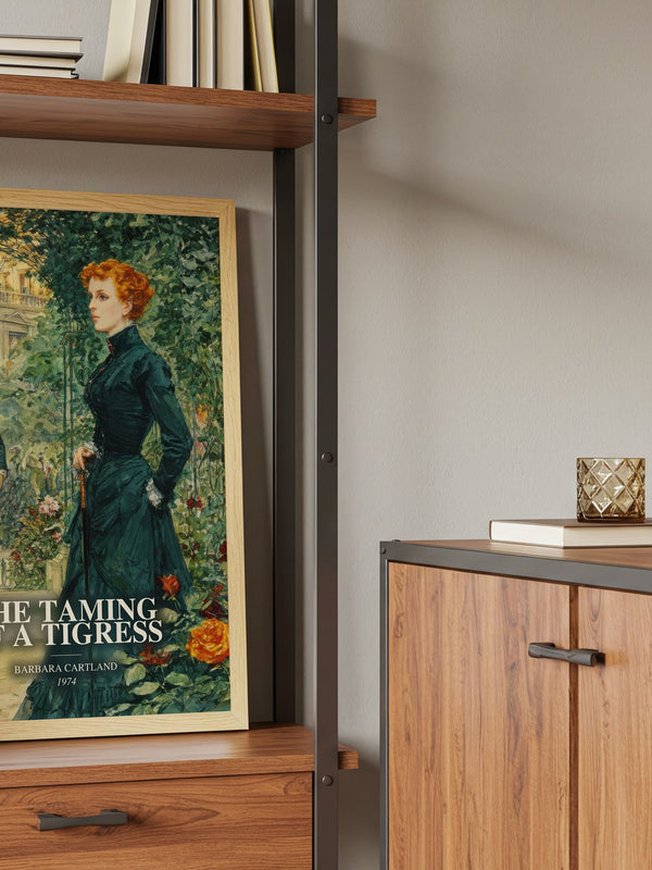 The Taming Of A Tigress book watercolour illustration paper finish options – matte satin gloss