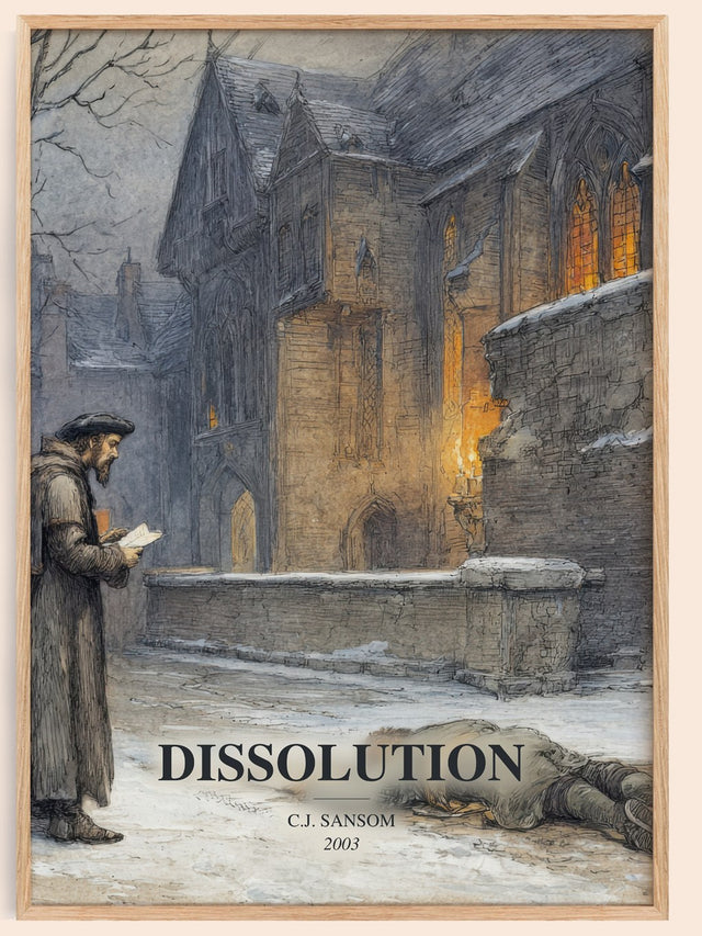 Dissolution Book Watercolour Illustration by C.J. Sansom