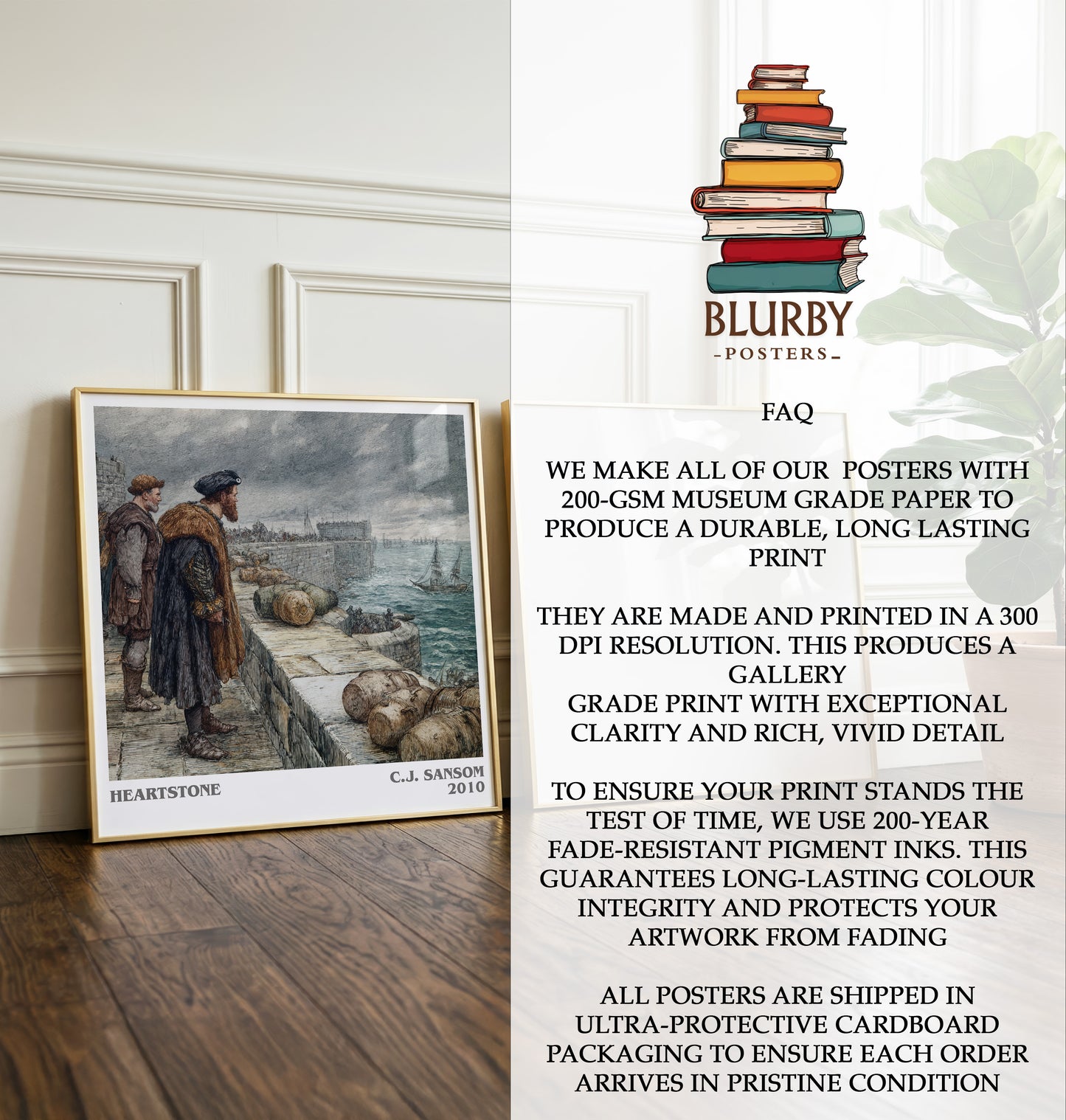 Heartstone Literary Art Print by C.J. Sansom