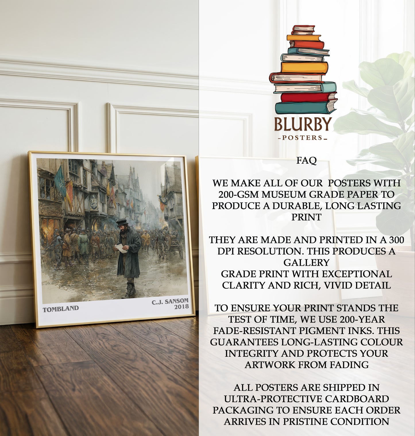 Tombland Literary Art Print by C.J. Sansom