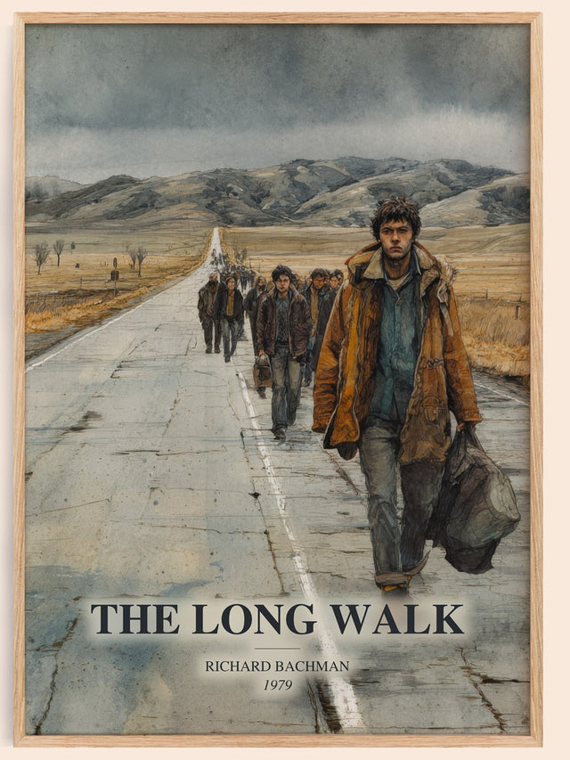 The Long Walk Book Watercolour Illustration by Richard Bachman